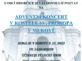 Adventní koncert v kostele sv. Prokopa v Mukově 1