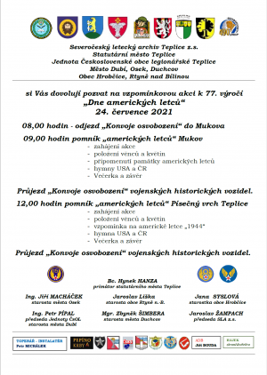 plakát k akci "Den amerických letců"