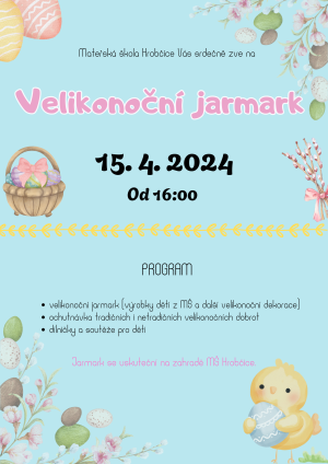 Velikonoční jarmark v MŠ Hrobčice 